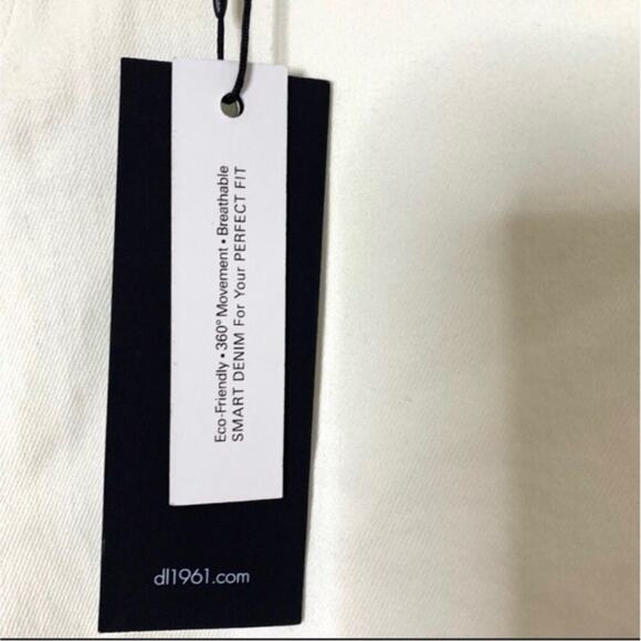 DL1961 Smart Denim Florence Cropped Instasculpt White denim Women’s Size 28 NWT - Picture 3 of 15